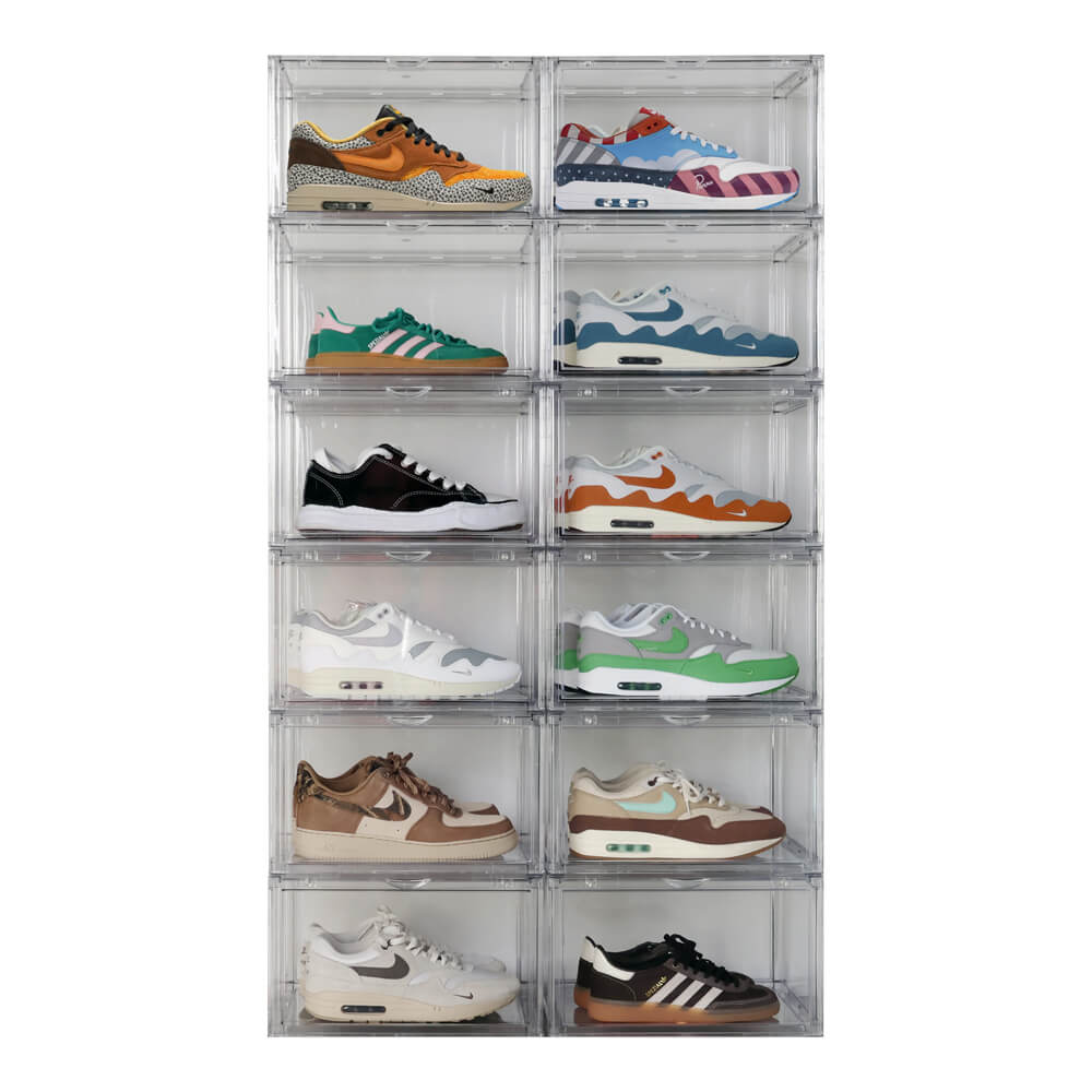 Boîte sneakers transparente | 12-pack