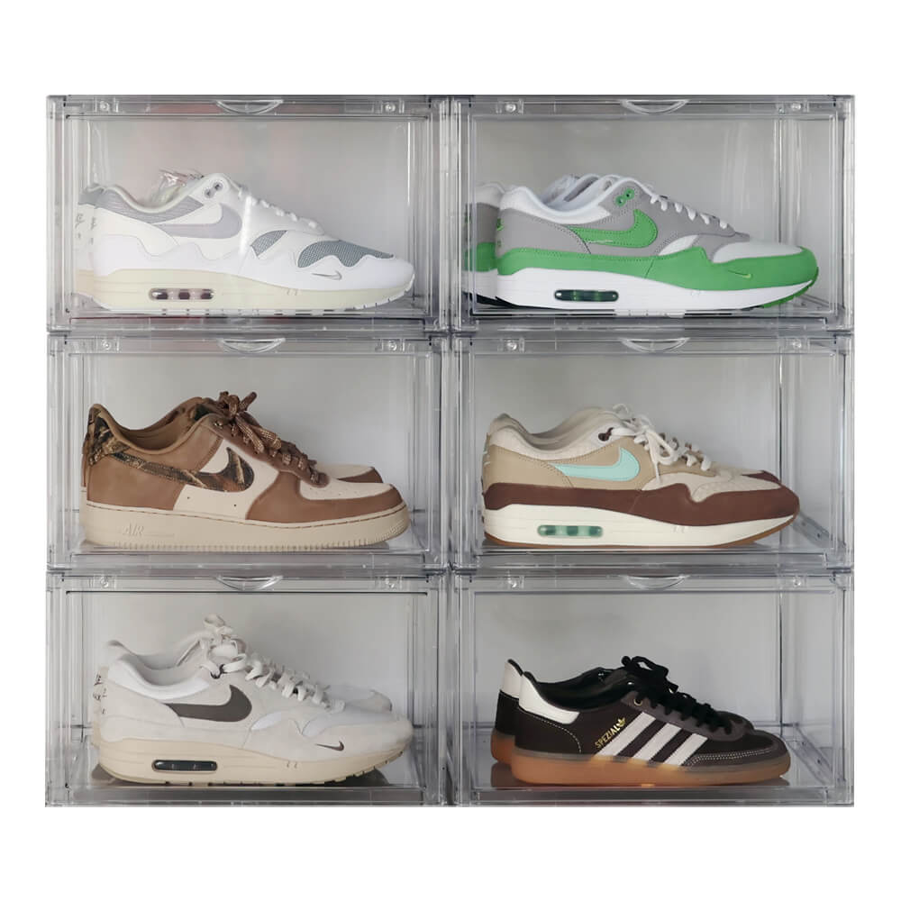 Boîte sneakers transparente | 6-pack