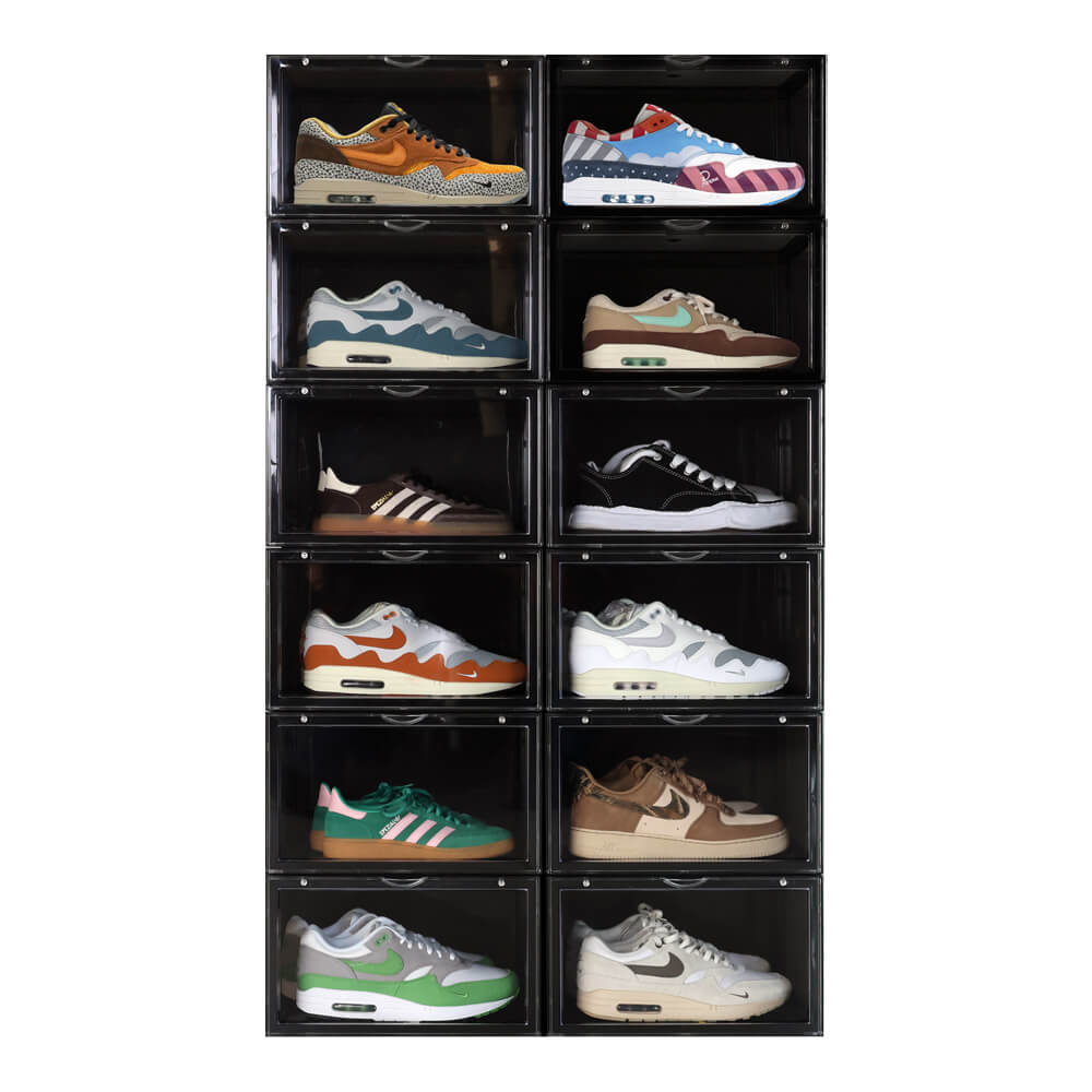Boîte sneakers noire | 12-pack