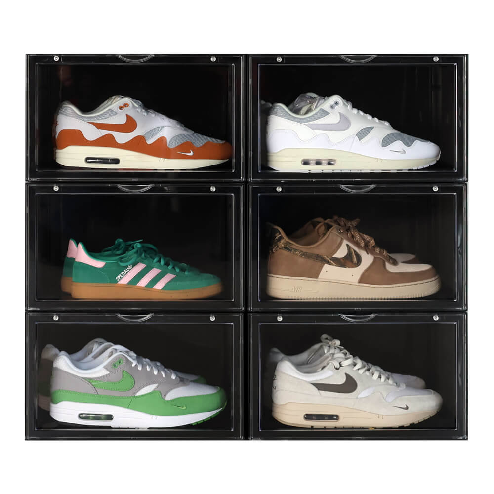 Boîte sneakers noire | 6-pack